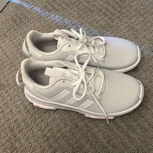 Adidas size 3 girls sneakers never worn